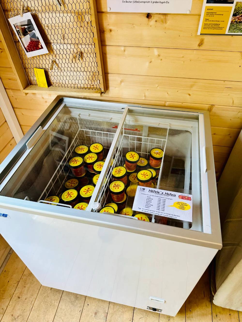 Häfele's Hofeis in der Gefriertruhe
